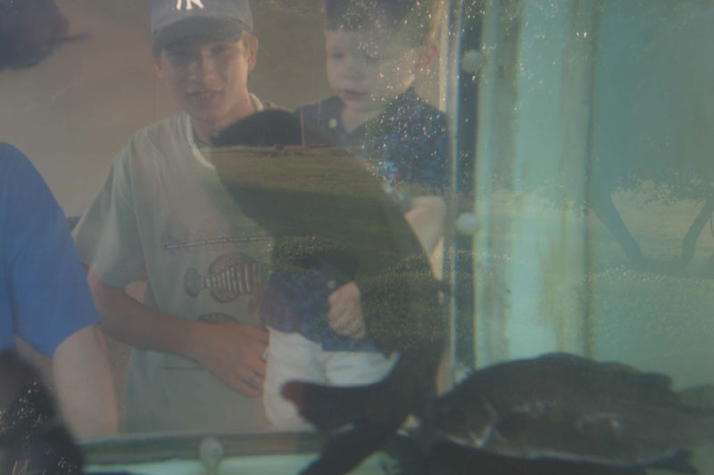 Tyler Strange with William Scharpf and buffalo
